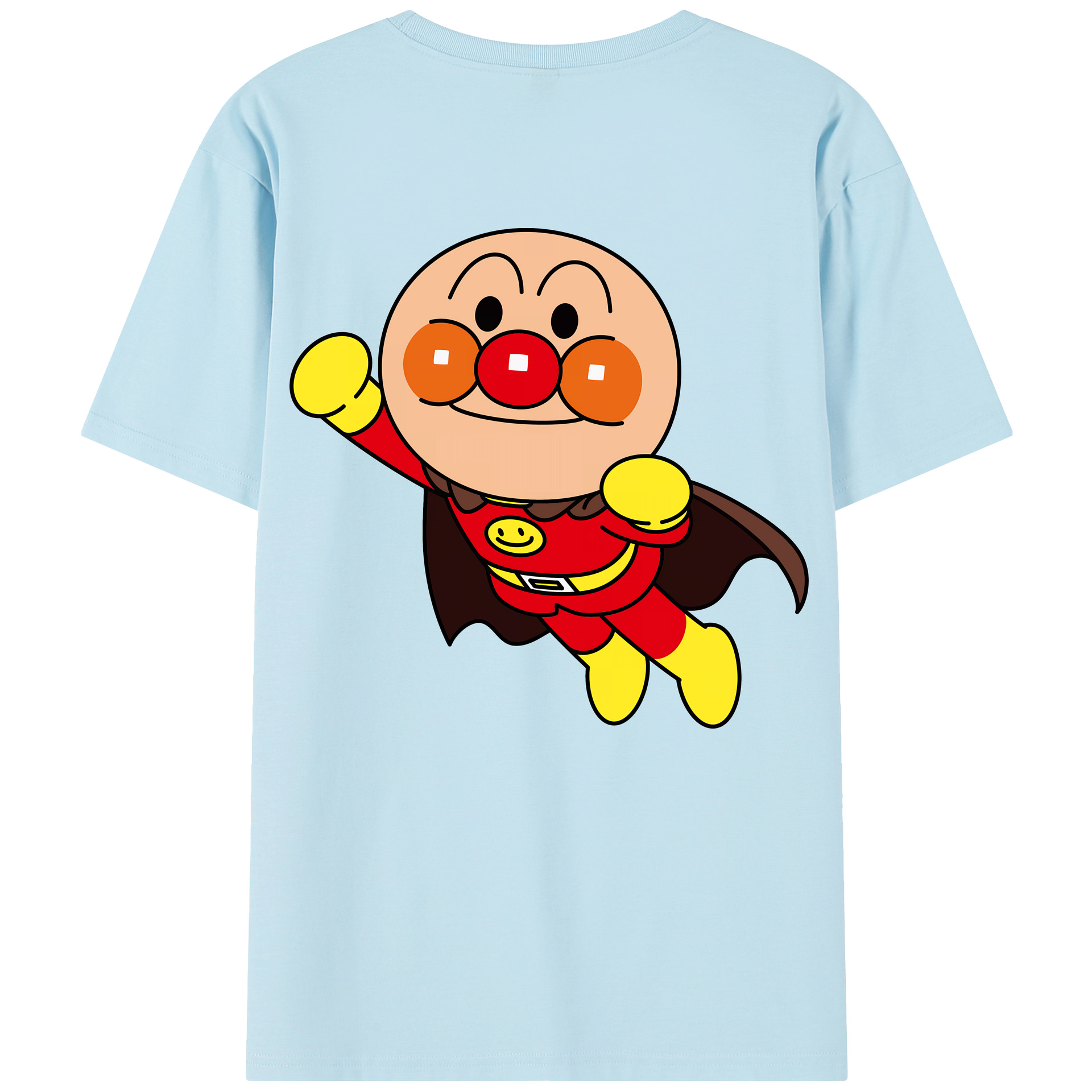 （画像用） アンパンマン Anpanman 綿100％半袖Tシャツ（背面プリント）